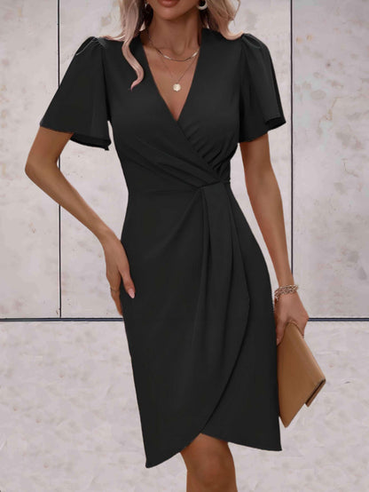 Vivienne | Women’s elegant wrap dress with V neck fit