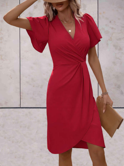 Vivienne | Women’s elegant wrap dress with V neck fit
