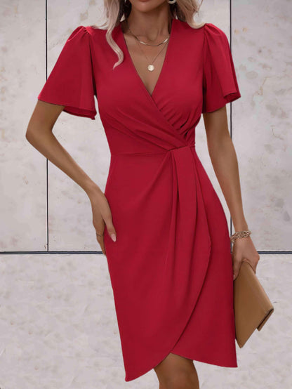 Vivienne | Women’s elegant wrap dress with V neck fit