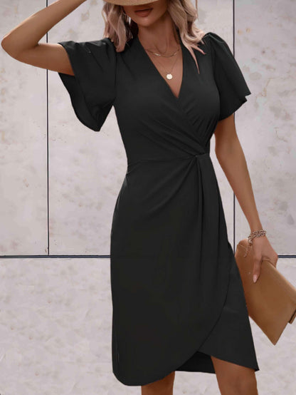 Vivienne | Women’s elegant wrap dress with V neck fit