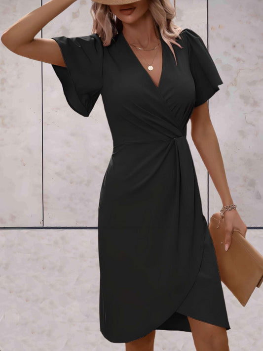 Vivienne | Women’s elegant wrap dress with V neck fit