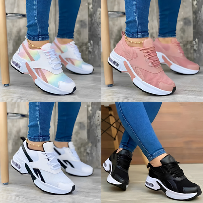 Nicolle| Sneakers with lace up closure and thick sole