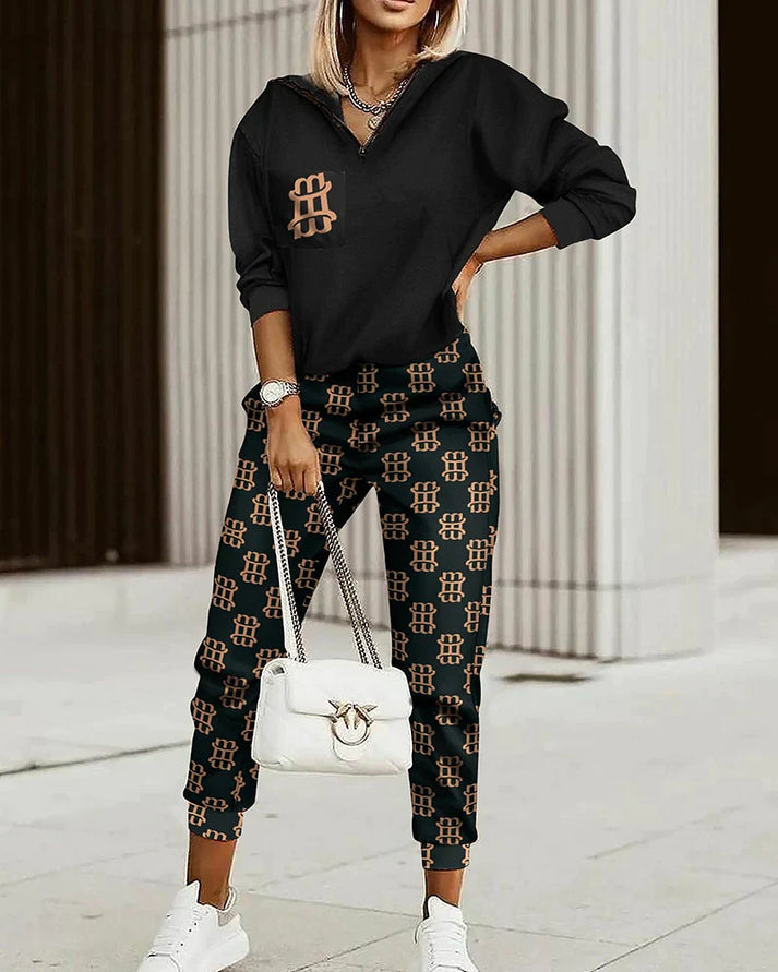 Jovana | Women’s Relaxed Top and Trousers Matching Set | Stylish