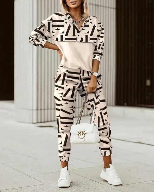 Jovana | Women’s Relaxed Top and Trousers Matching Set | Stylish