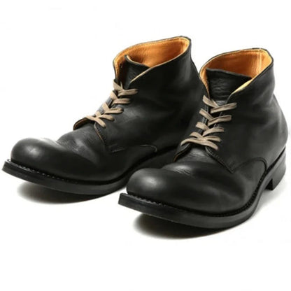 Larry | Men's Classic Leather Boots with Lace-Up Closure