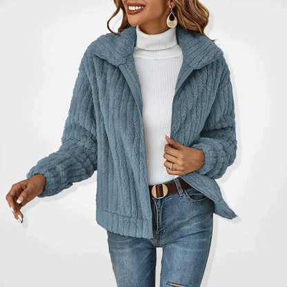 Lisa | Fluffy Cardigan with Zip-Up Front