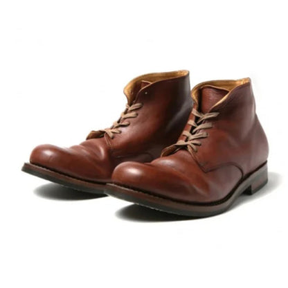 Larry | Men's Classic Leather Boots with Lace-Up Closure