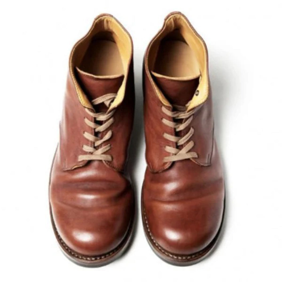 Larry | Men's Classic Leather Boots with Lace-Up Closure