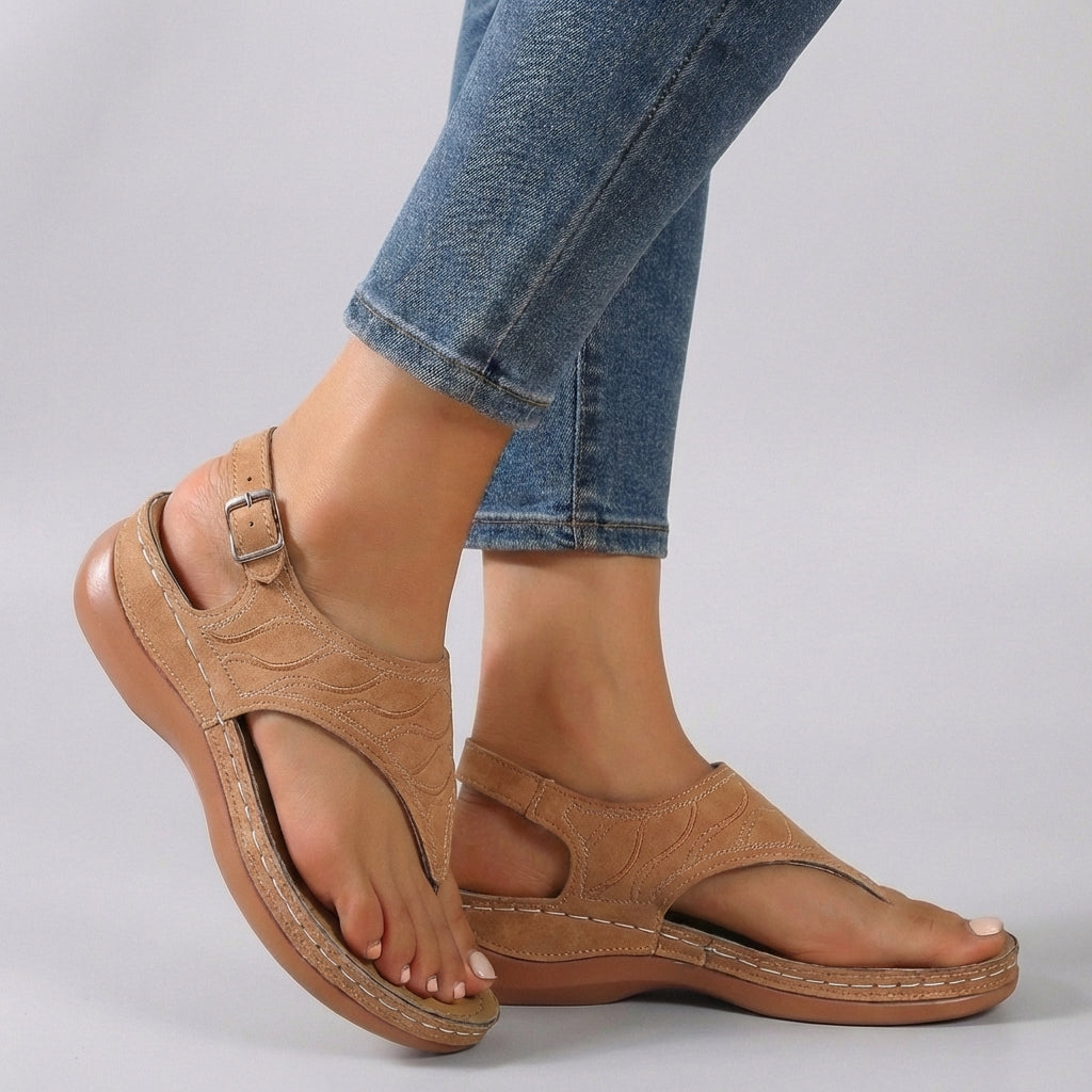 Josephine | Women’s comfort wedge sandals with ankle strap