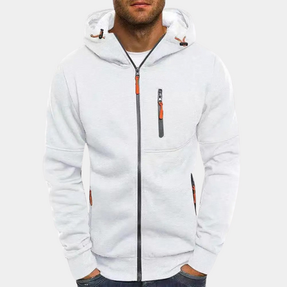 Ryan | Men's Casual Zip-Up Hoodie with Chest Zip Pocket