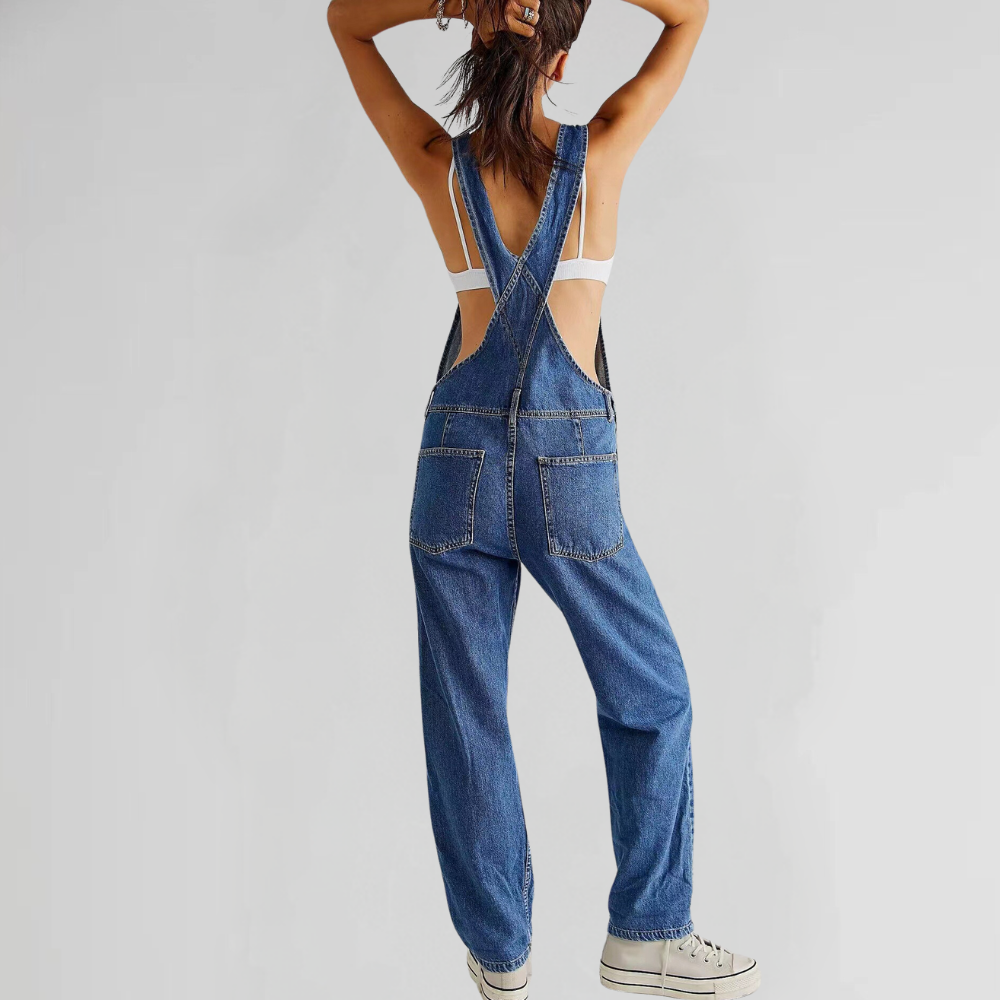 Ursula | Women’s Adjustable Strap Relaxed-Fit Jumpsuit | Chic