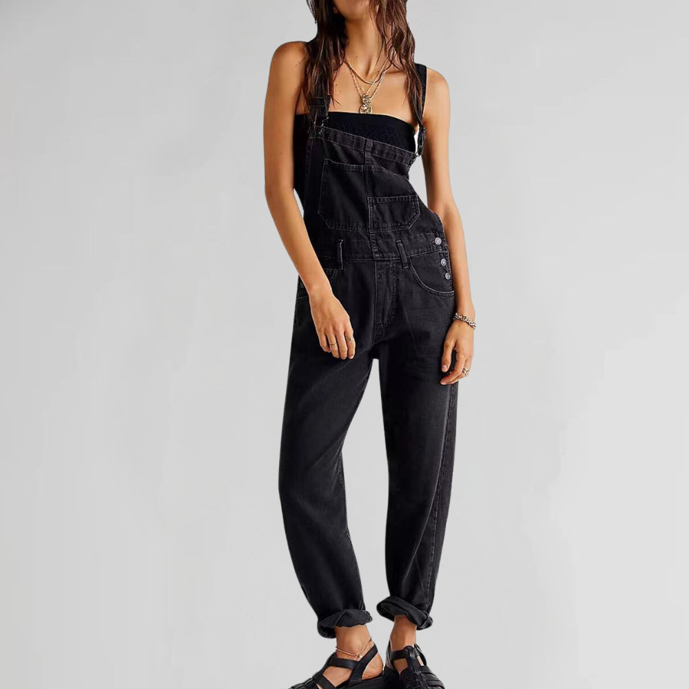 Ursula | Women’s Adjustable Strap Relaxed-Fit Jumpsuit | Chic