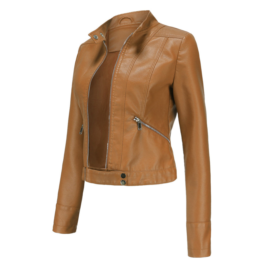 Aria | Women's Leather Jacket with Classic Design
