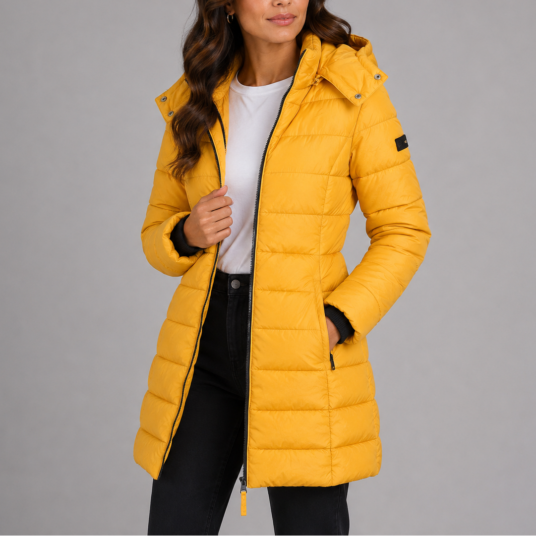 Quintilla | Women's Long Hooded Puffer Jacket with Insulated Winter Coat