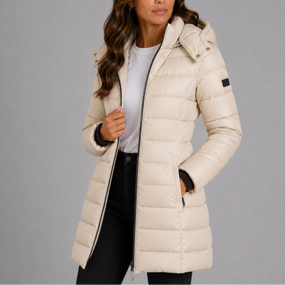 Quintilla | Women's Long Hooded Puffer Jacket with Insulated Winter Coat