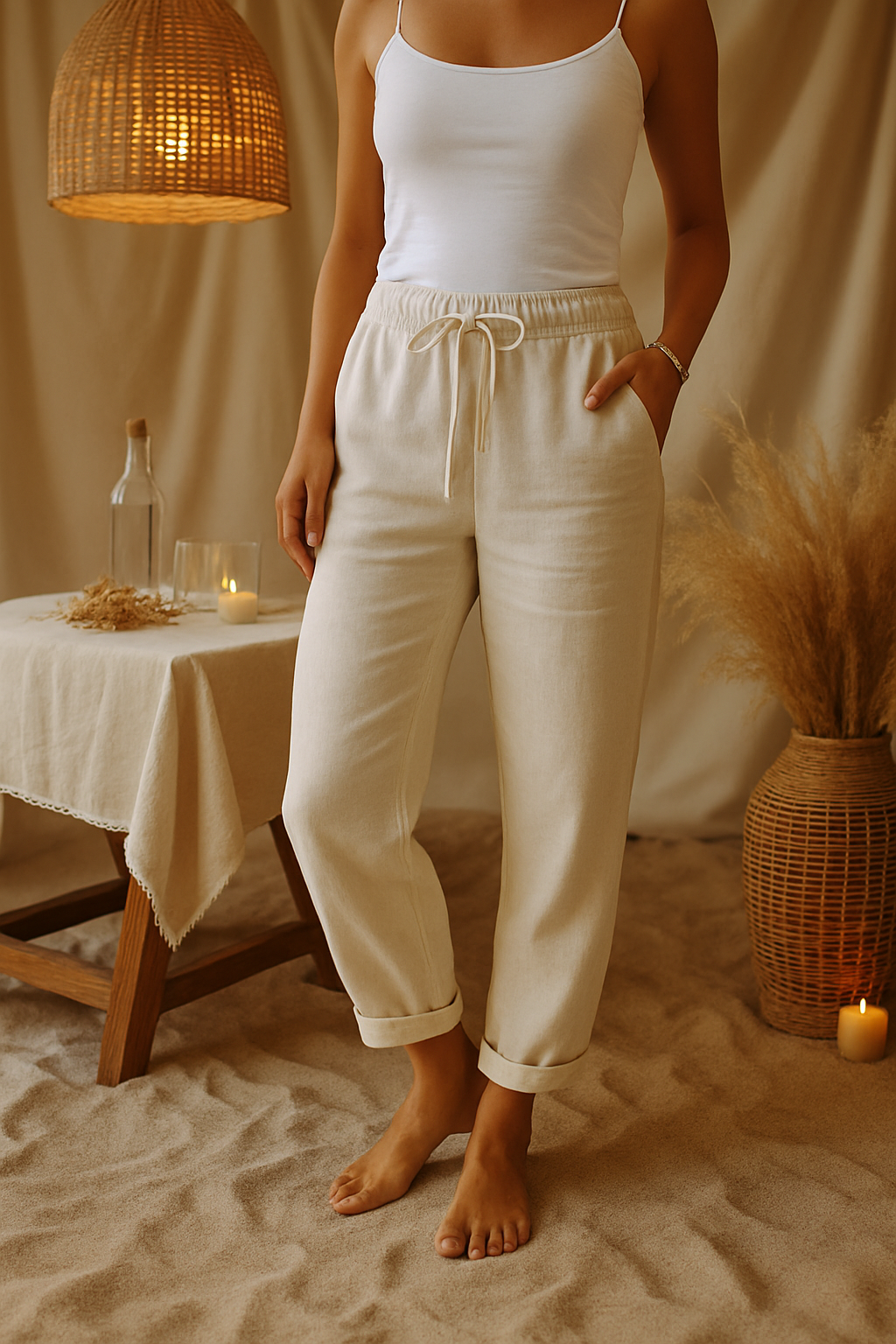 Dahlia | Women’s Relaxed Straight-Leg Drawstring Pants | Comfort