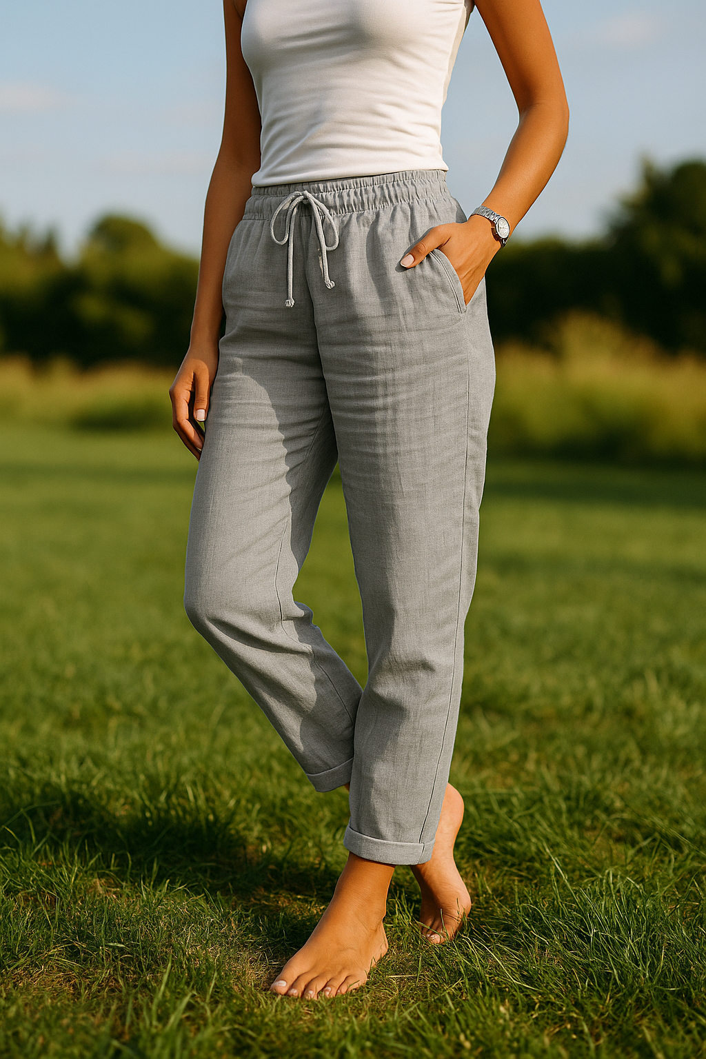 Dahlia | Women’s Relaxed Straight-Leg Drawstring Pants | Comfort