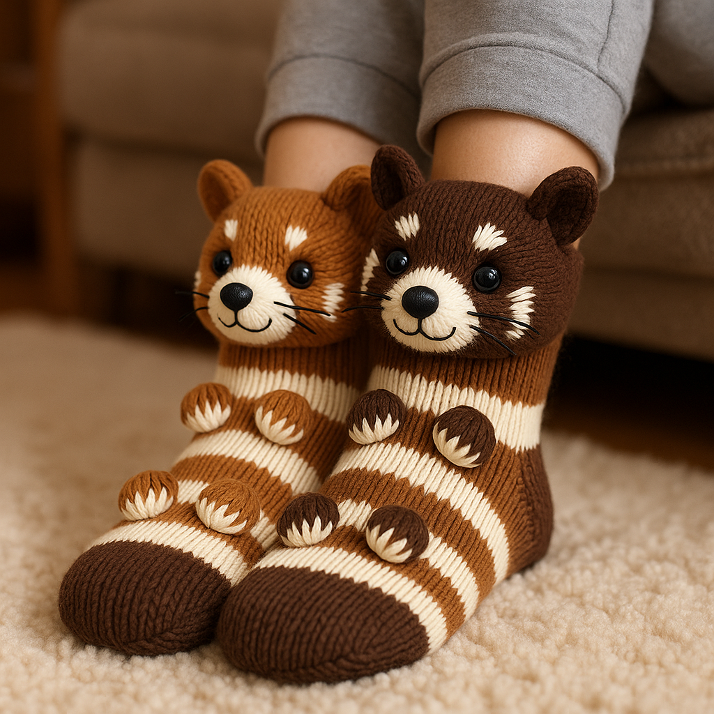 Jacob | Unisex Non-Slip Cozy Winter Plush Slipper Socks