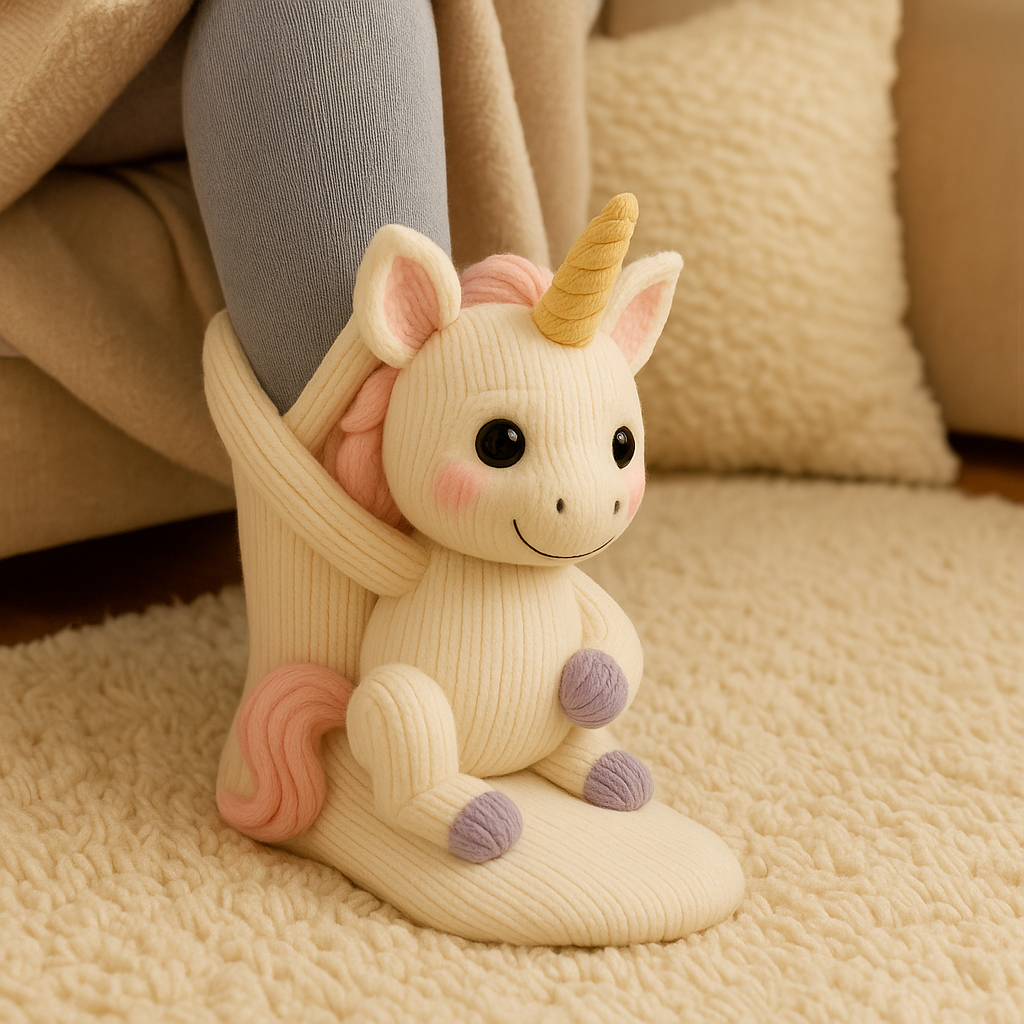 Jacob | Unisex Non-Slip Cozy Winter Plush Slipper Socks