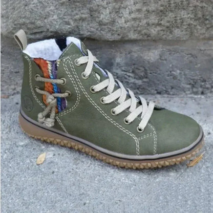 Anna | Elegant Leather Boots with Vintage Look