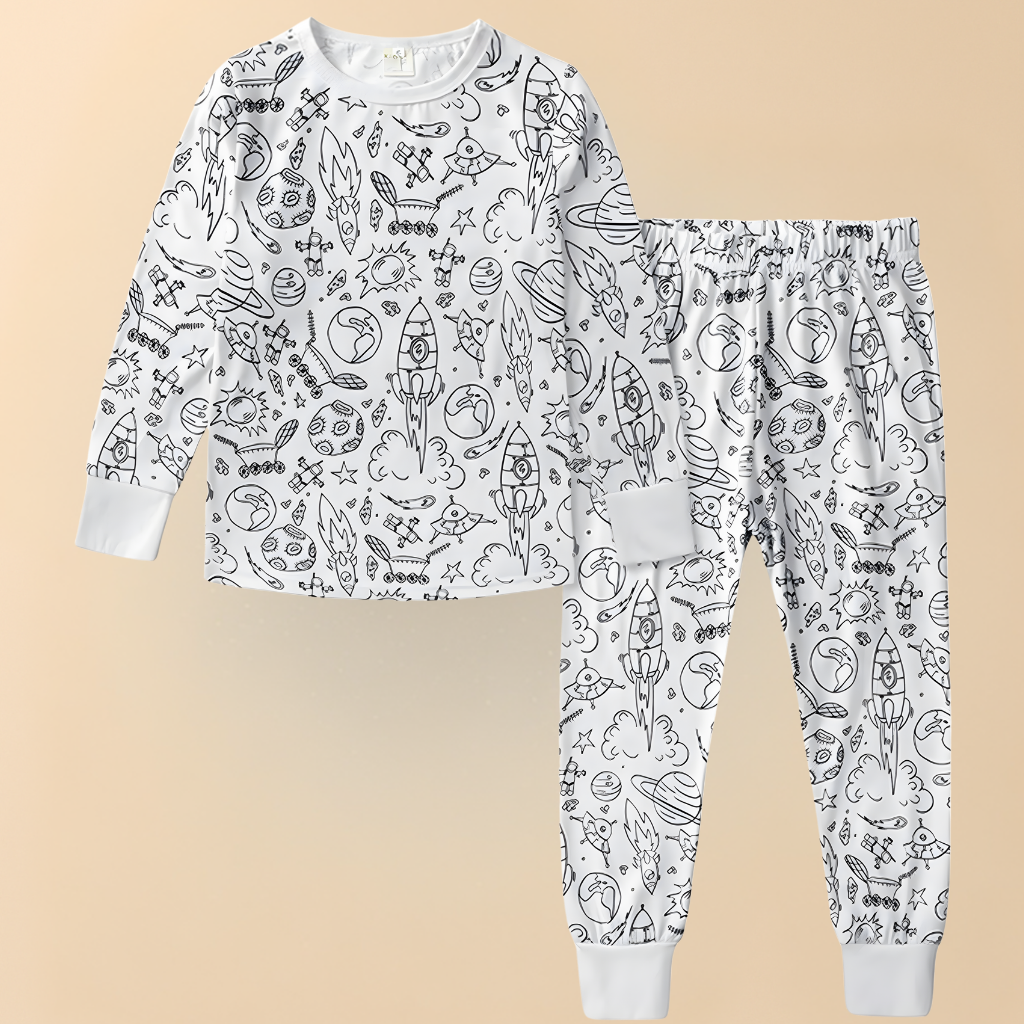 Kimberly | Creative Christmas Coloring Pajama Set