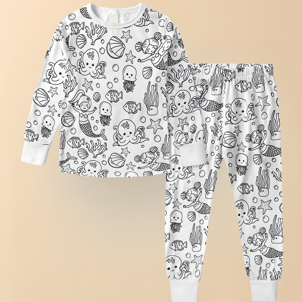 Kimberly | Creative Christmas Coloring Pajama Set
