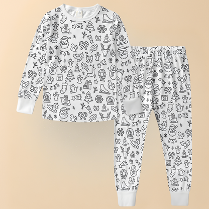 Kimberly | Creative Christmas Coloring Pajama Set