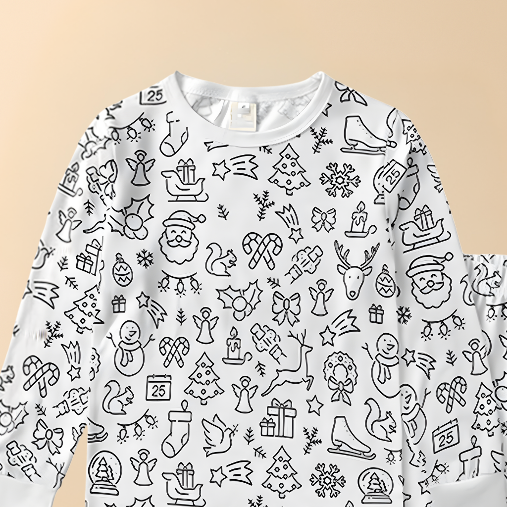 Kimberly | Creative Christmas Coloring Pajama Set