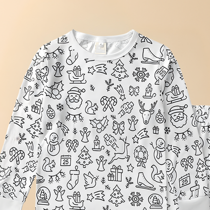 Kimberly | Creative Christmas Coloring Pajama Set