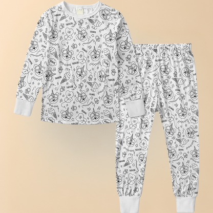 Kimberly | Creative Christmas Coloring Pajama Set