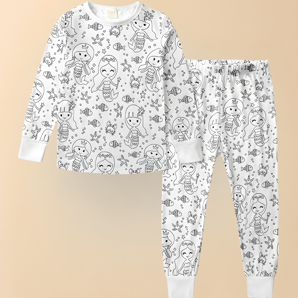 Kimberly | Creative Christmas Coloring Pajama Set