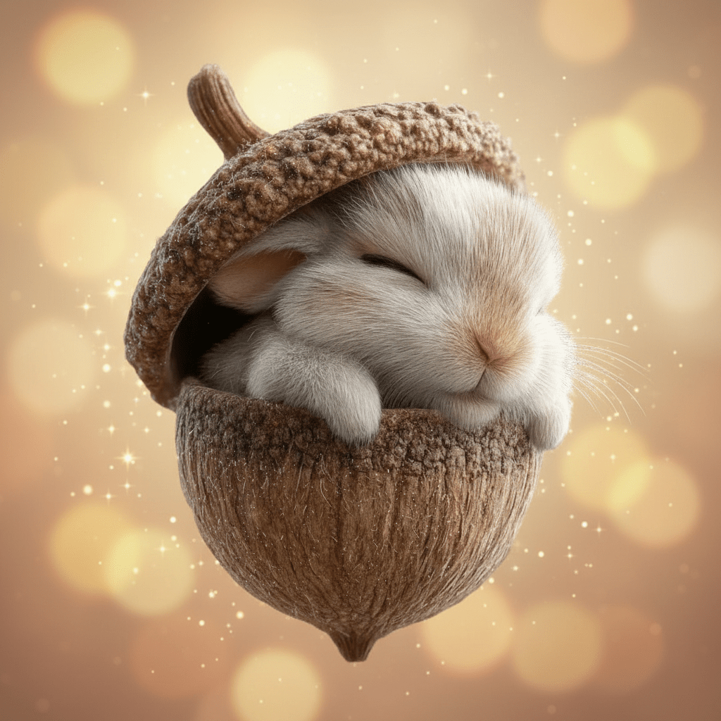 Handcrafted Woodland Animal Acorn Tree Ornaments Decorations