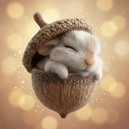 Handcrafted Woodland Animal Acorn Tree Ornaments Decorations