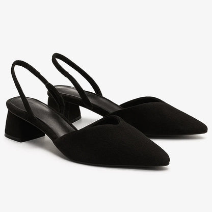 Velmira | Women Slingback Sandals with Pointed Toe and Low Heel
