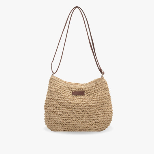 Alina | Women shoulder bag with woven texture and long strap