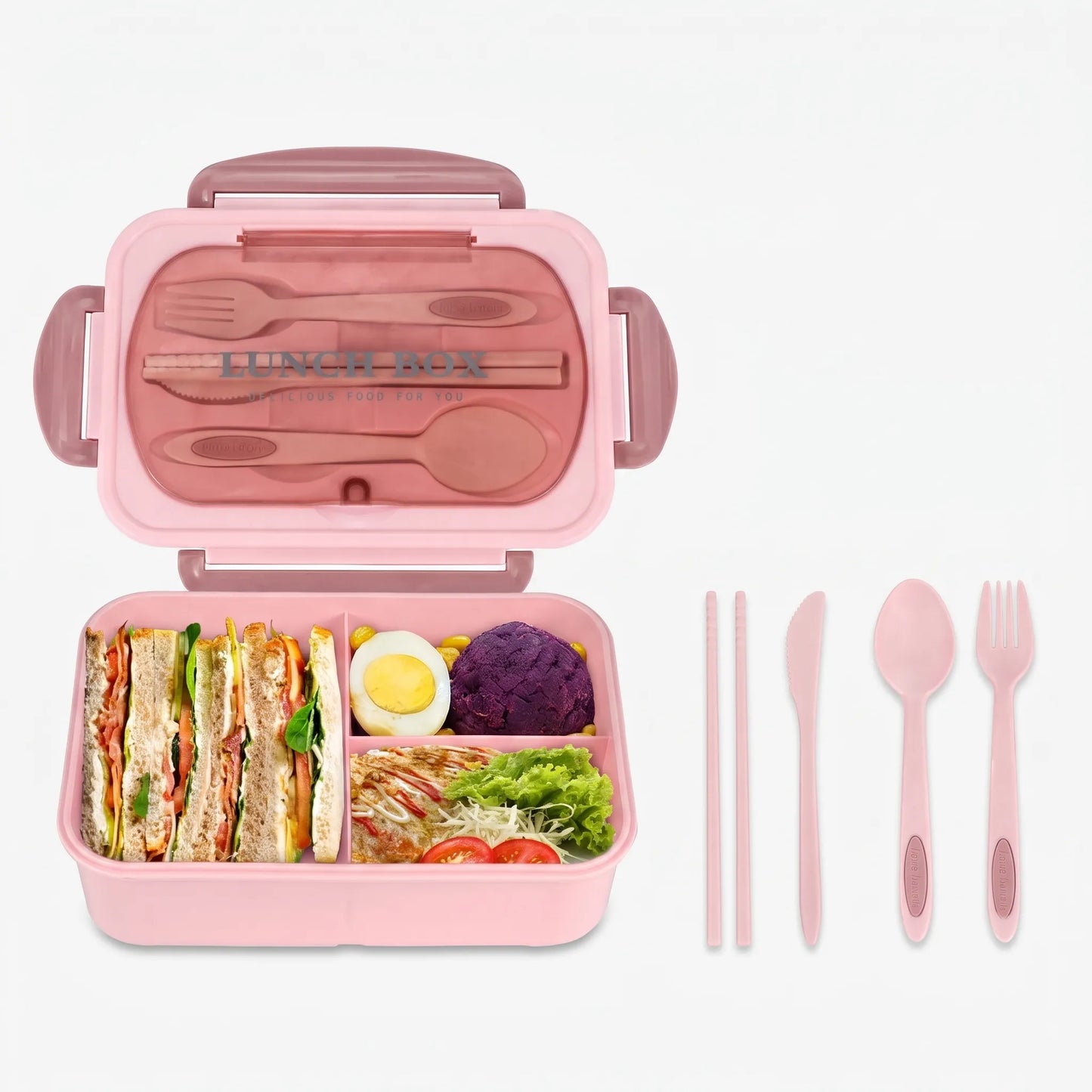 Beau | Divided Meal Prep Container with Rectangular Design