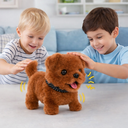 Dennis | Interactive Plush Robot Dog Toy with Walking and Barking