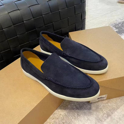 Axel | Men’s Suede Slip-On Moc-Toe Loafers | Classic