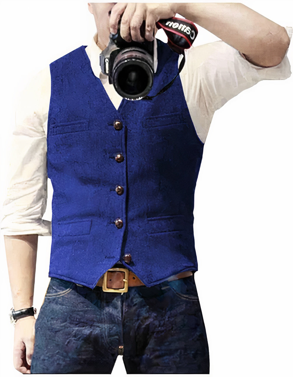 Mason | Men's Stylish Fashionable Vest with Button Closure