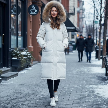 Evelyn | Women's Chic Quilted Jacket with Hood