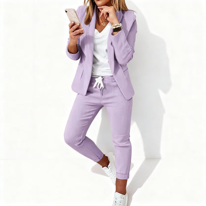 Gwendolyn | Women’s Oversized Structured Blazer with Wide-Leg Pants | Comfortable