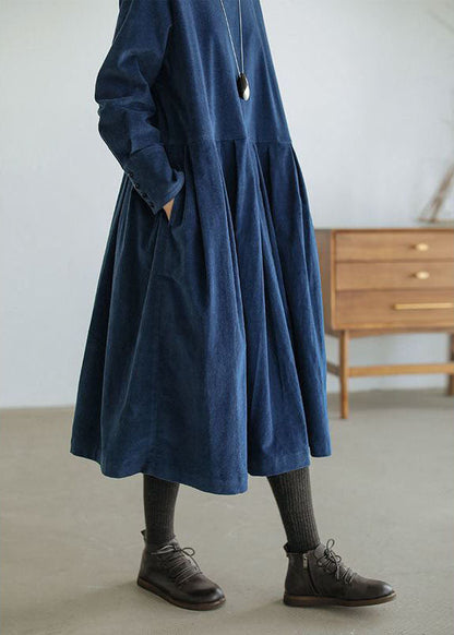Zerra | Velvet midi dress with long sleeves