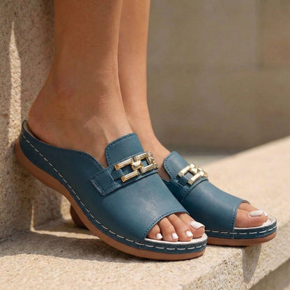 Wrenley | Women’s orthopedic buckled slip on sandals