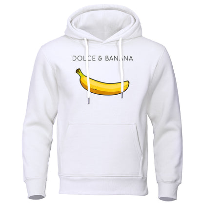 Theodore | Hoodie with Banana Print and Kangaroo Pocket