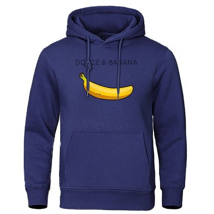 Theodore | Hoodie with Banana Print and Kangaroo Pocket