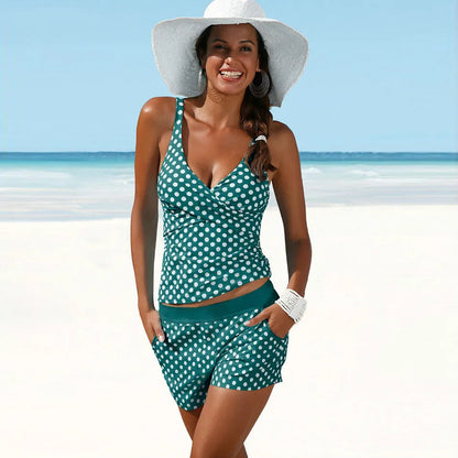 Amethyst | Women’s Adjustable Strap Two-Piece Tankini | Summer