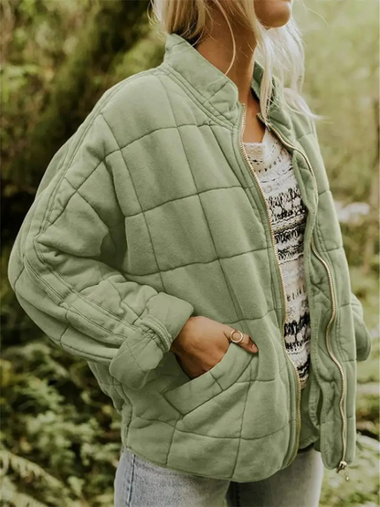 Susan | Women's Quilted Jacket with Stand Collar