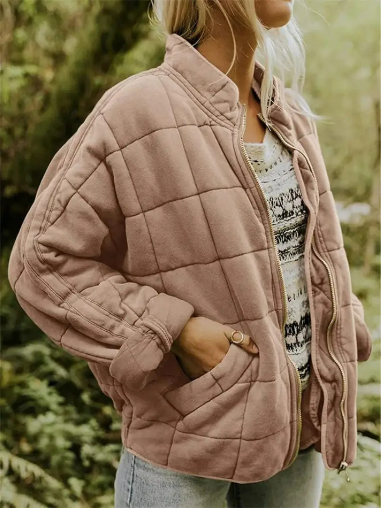 Susan | Women's Quilted Jacket with Stand Collar