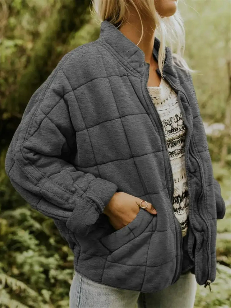 Susan | Women's Quilted Jacket with Stand Collar