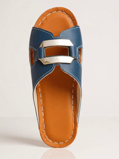 Abigail | Women Cushioned Slide Sandals with Adjustable Buckle